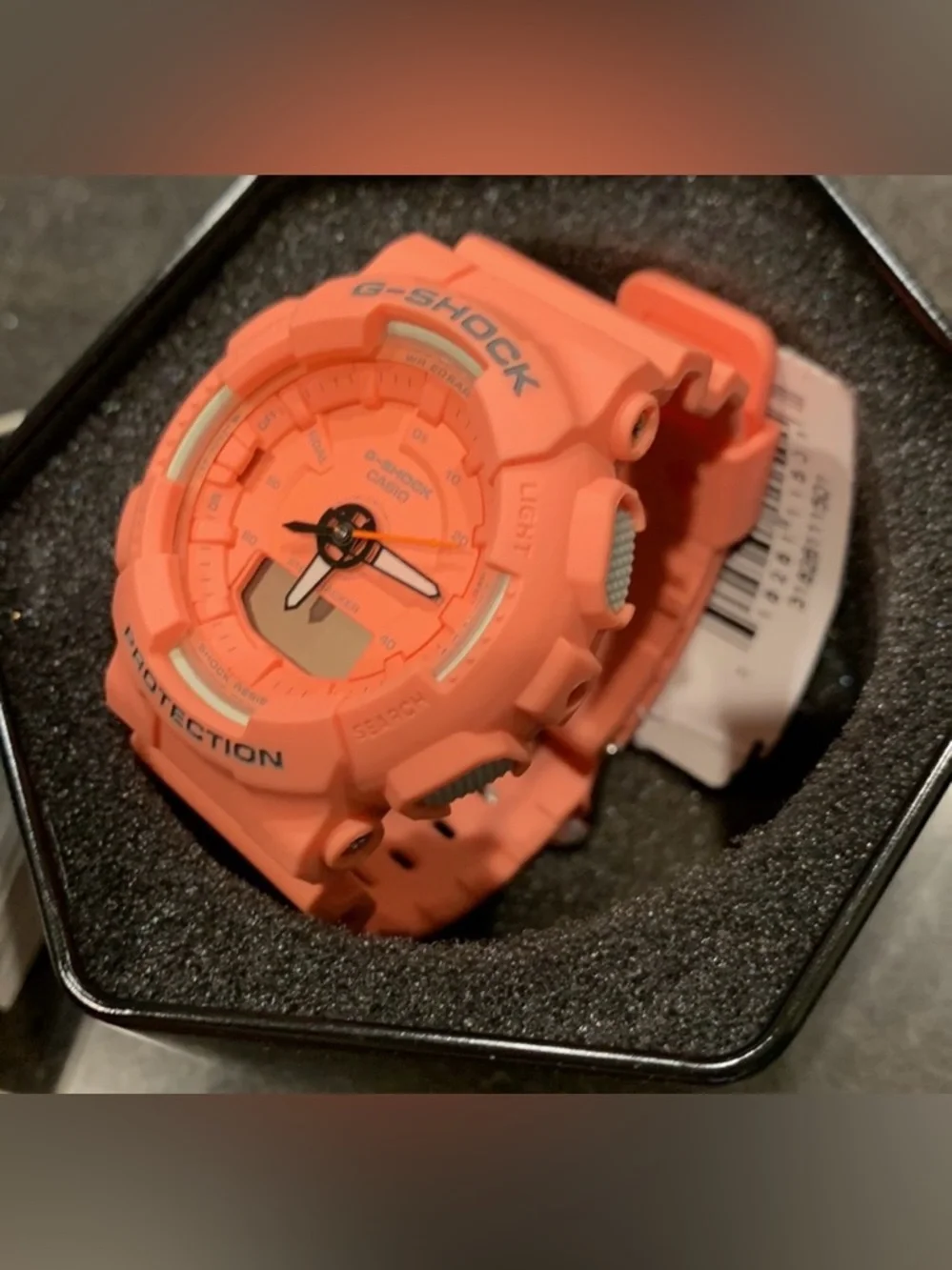 G-SHOCK CASIO Coral Orange Sport Watch Step Tracker